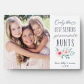 姉妹だけがAuntsの写真に昇格 フォトプラーク (正面)