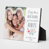 姉妹だけがAuntsの写真に昇格 フォトプラーク (側面)