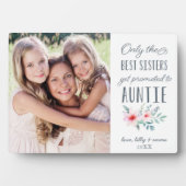 姉妹だけ最高のが叔母の写真に昇進 フォトプラーク (正面)