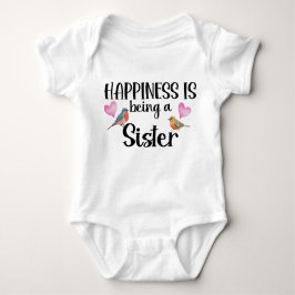 姉妹であることの喜び 新生児へのプレゼント ベビーボディスーツ