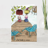 姉妹と友人 カード (正面)