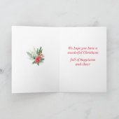 姉妹と義兄妹のためのクリスマスグリーティングカード カード (内部)