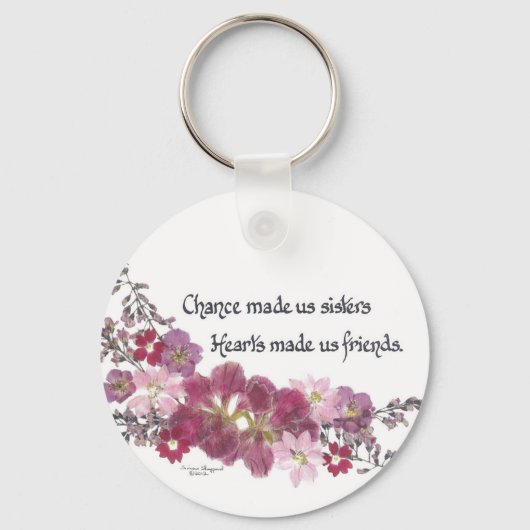 姉妹に贈り物を贈るチャンス キーホルダー (正面)