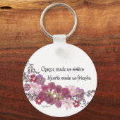 姉妹に贈り物を贈るチャンス キーホルダー (正面)