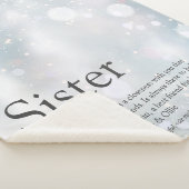 姉妹のためのウィンタースノーフレークホリデーギフトアイデア シェルパブランケット (3/4)