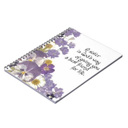 姉妹のためのギフト ノートブック (左側)