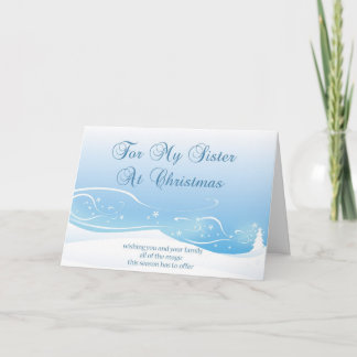 姉妹のためのクリスマスカード シーズンカード