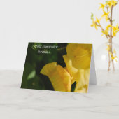 姉妹のためのスペインのなバースデー・カード カード (黄色い花)