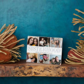 姉妹のための姉妹ギフト写真コラージュ フォトプラーク (側面)