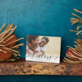 姉妹のための姉妹スクリプトギフト写真記念 フォトプラーク (側面)