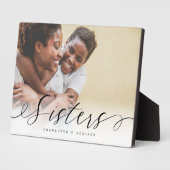 姉妹のための姉妹スクリプトギフト写真記念 フォトプラーク (側面)
