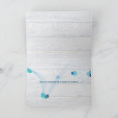 姉妹のための水玉模様のリボンのデイジー カード (内部)