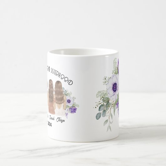 姉妹のギフトで繋がる4人のハート モーフィングマグカップ (中央)