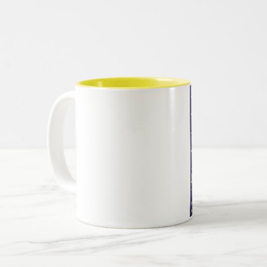 姉妹のギフト私はのであなたは私の姉妹微笑します ツートーンマグカップ (正面左)