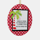 姉妹のクリスマスのオーナメントへのおもしろいな姉妹 セラミックオーナメント (右)