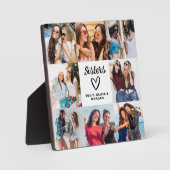 姉妹のスクリプトギフト友達フォトコラージュ フォトプラーク (正面)