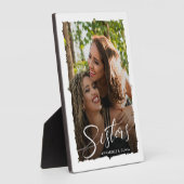 姉妹のスクリプトモダン写真 フォトプラーク (側面)