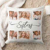 姉妹のスクリプト写真コラージギフト姉妹 クッション (ブランケット)