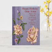 姉妹のバースデー・カード カード (黄色い花)