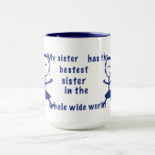 姉妹のユーモアのあるなマグ マグカップ (中央)