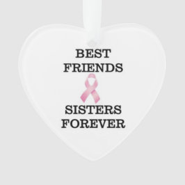姉妹の乳癌のオーナメント オーナメント