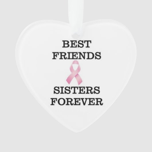 姉妹の乳癌のオーナメント オーナメント (正面)