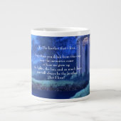 姉妹の兄弟のための専門マグカップ！ ジャンボコーヒーマグカップ (正面)