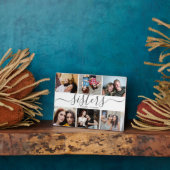 姉妹の写真コラージュギフト 姉妹へのプレゼント フォトプラーク (側面)