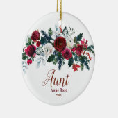 姉妹の叔母の贈り物になるクリスマスの飾り セラミックオーナメント (右)