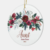 姉妹の叔母の贈り物になるクリスマスの飾り セラミックオーナメント (左)