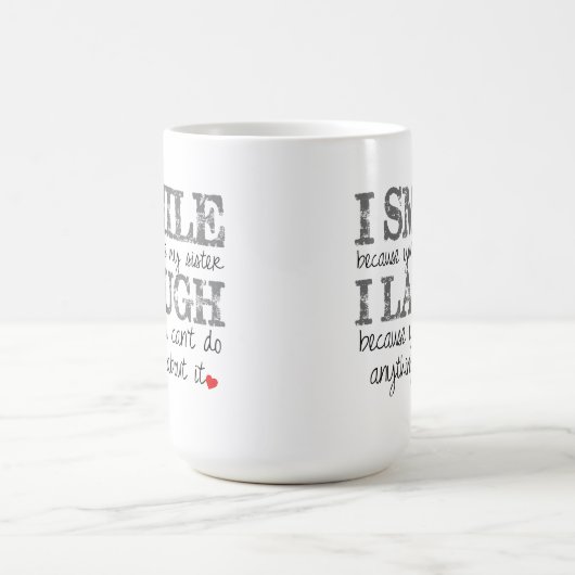 姉妹の引用文のコーヒー・マグ コーヒーマグカップ (中央)