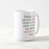 姉妹の引用文のコーヒー・マグ コーヒーマグカップ (正面右)