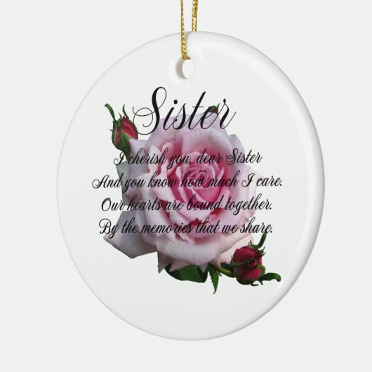 姉妹の引用文 セラミックオーナメント (左)