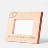 姉妹の愛の写真フレーム、人生は一緒に良い レーザー彫刻フレーム (左)