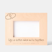 姉妹の愛の写真フレーム、人生は一緒に良い レーザー彫刻フレーム (正面)
