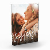 姉妹の手書きスクリプトオーバーレイ フォトブロック (左)