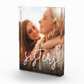 姉妹の手書きスクリプトオーバーレイ フォトブロック (右)