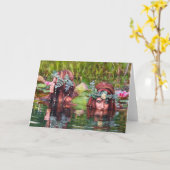 姉妹の挨拶状 カード (黄色い花)