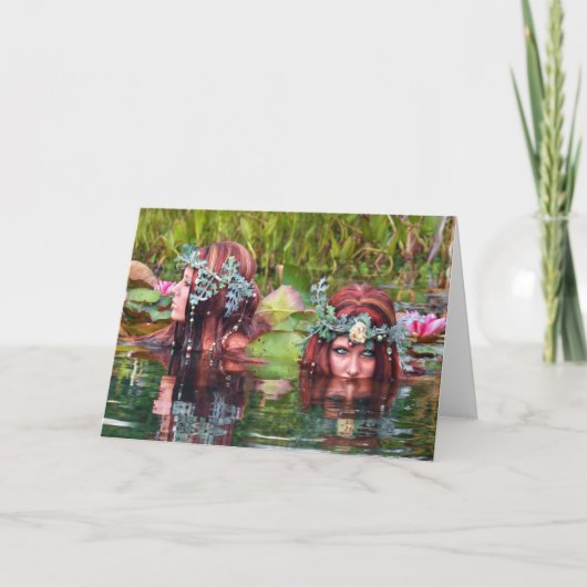 姉妹の挨拶状 カード (正面)