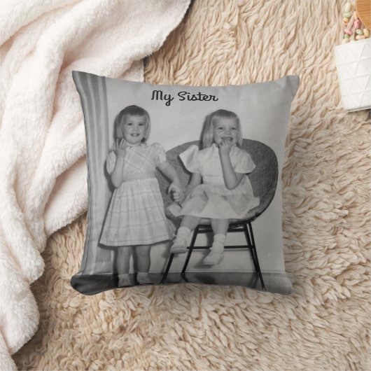 姉妹の枕 クッション (ブランケット)