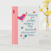 姉妹の母親のデイカード以上 カード (黄色い花)