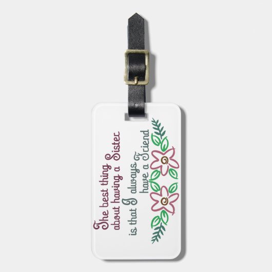 姉妹の発言 ラゲッジタグ (正面縦)