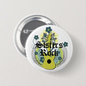 姉妹の石ボタン 缶バッジ (正面&裏面)