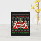 姉妹の私は白いクリスマス映画の夢を見ている19 カード (黄色い花)