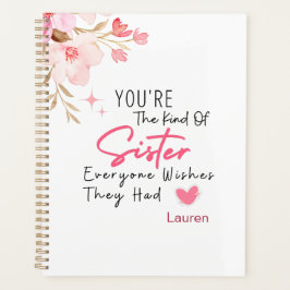姉妹の種類のプランナー – ギフトパーソナライズされた プランナー手帳