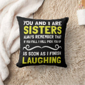 姉妹の笑うこと クッション (ブランケット)
