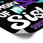 姉妹の記憶における自殺防止認識度 ポスター (角)