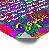 姉妹の詩 | ギフトパーソナライズされたポスタープリント ポスター (角)