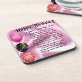 姉妹の詩-ハッピーバースデーのデザイン コースター (左側)