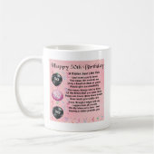 姉妹の詩-第50誕生日のデザイン コーヒーマグカップ (左)